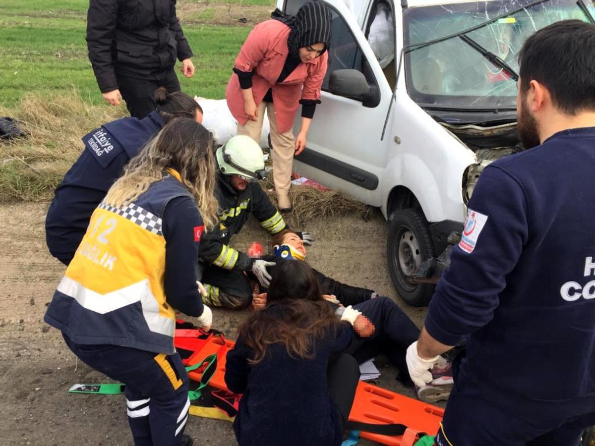 Tekirdağ'daki feci kazada can pazarı yaşandı: 2'si ağır 4 yaralı